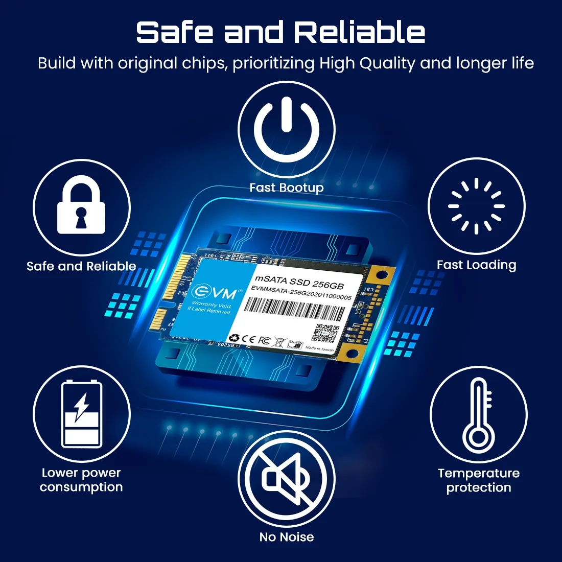 EVM Internal SSD 256GB mSata view 6